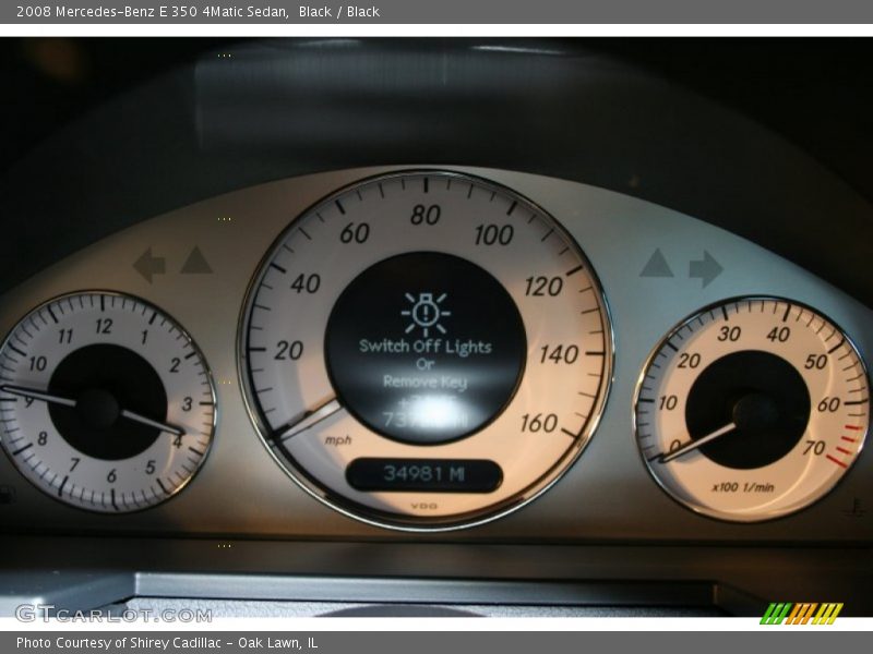 Black / Black 2008 Mercedes-Benz E 350 4Matic Sedan