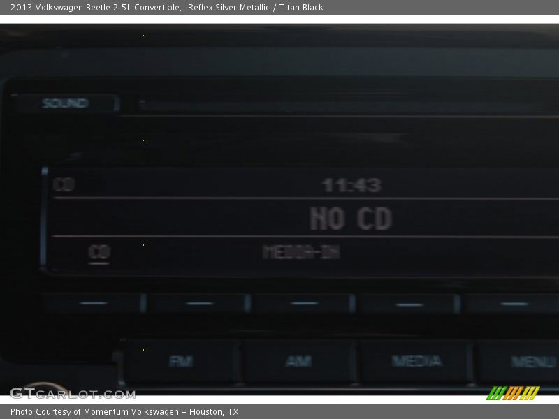 Reflex Silver Metallic / Titan Black 2013 Volkswagen Beetle 2.5L Convertible