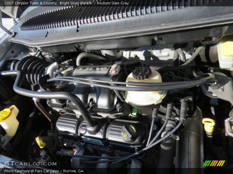 Bright Silver Metallic / Medium Slate Gray 2007 Chrysler Town & Country