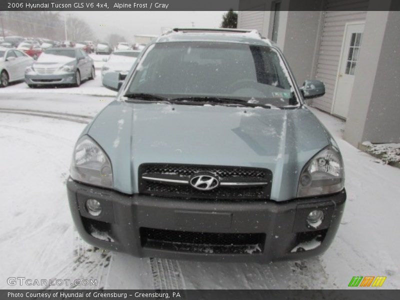 Alpine Frost / Gray 2006 Hyundai Tucson GLS V6 4x4