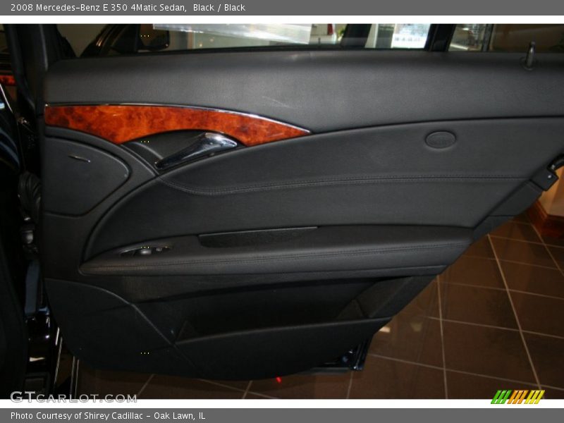 Black / Black 2008 Mercedes-Benz E 350 4Matic Sedan