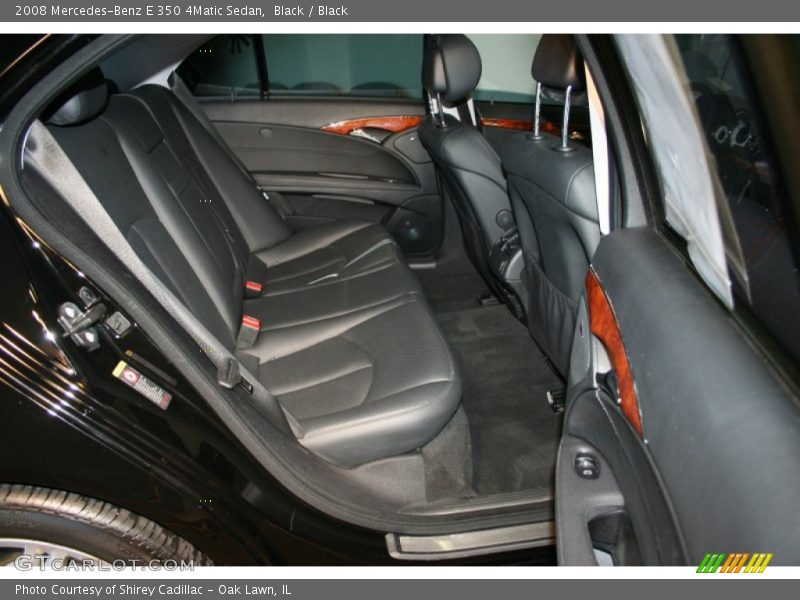 Black / Black 2008 Mercedes-Benz E 350 4Matic Sedan