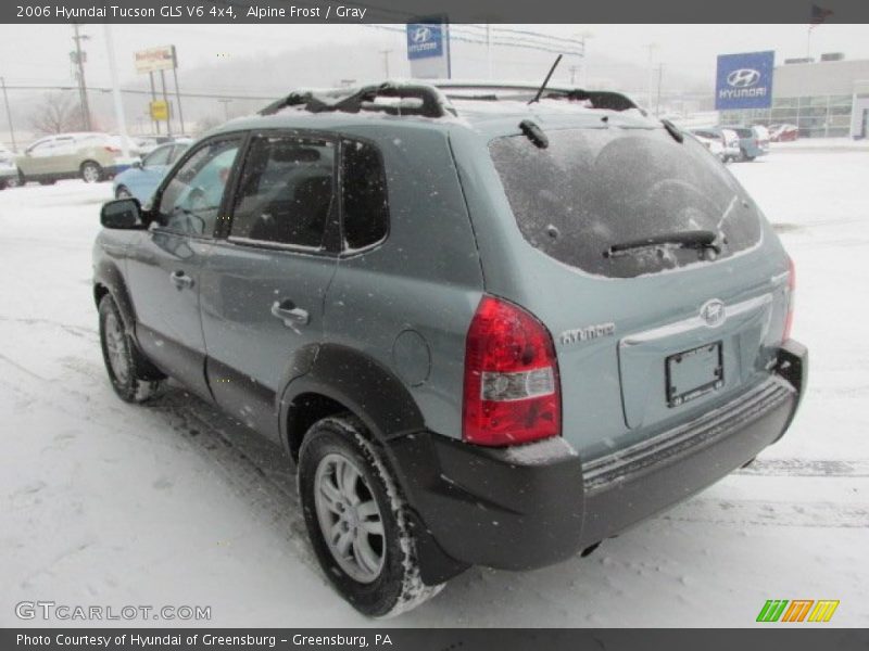 Alpine Frost / Gray 2006 Hyundai Tucson GLS V6 4x4