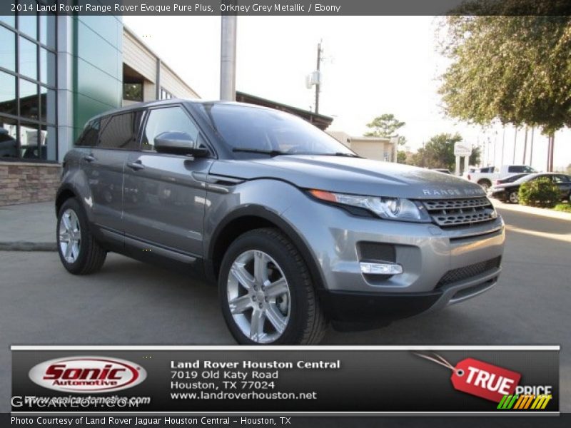 Orkney Grey Metallic / Ebony 2014 Land Rover Range Rover Evoque Pure Plus