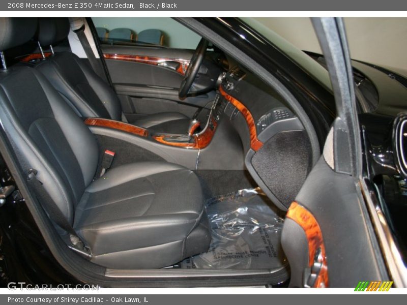 Black / Black 2008 Mercedes-Benz E 350 4Matic Sedan