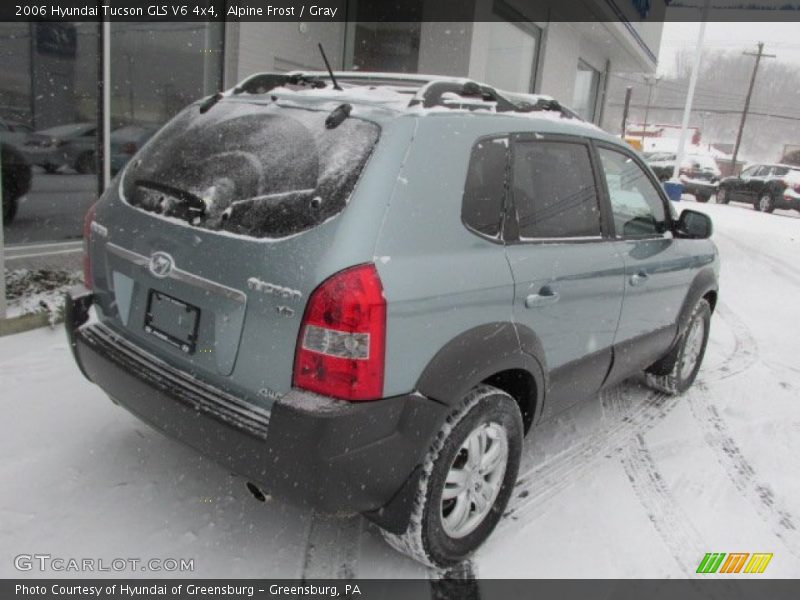 Alpine Frost / Gray 2006 Hyundai Tucson GLS V6 4x4