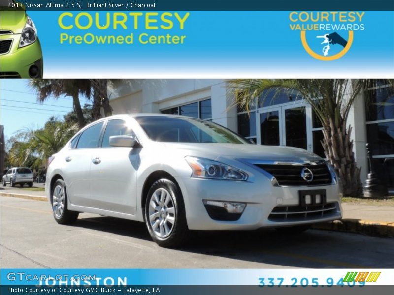 Brilliant Silver / Charcoal 2013 Nissan Altima 2.5 S