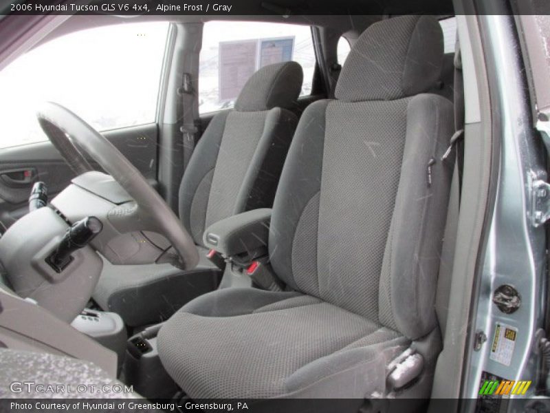 Alpine Frost / Gray 2006 Hyundai Tucson GLS V6 4x4