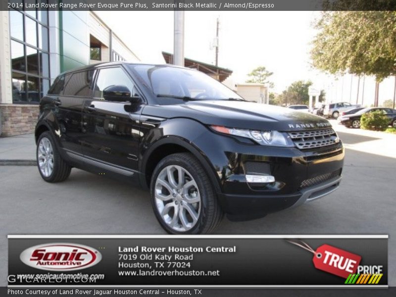 Santorini Black Metallic / Almond/Espresso 2014 Land Rover Range Rover Evoque Pure Plus