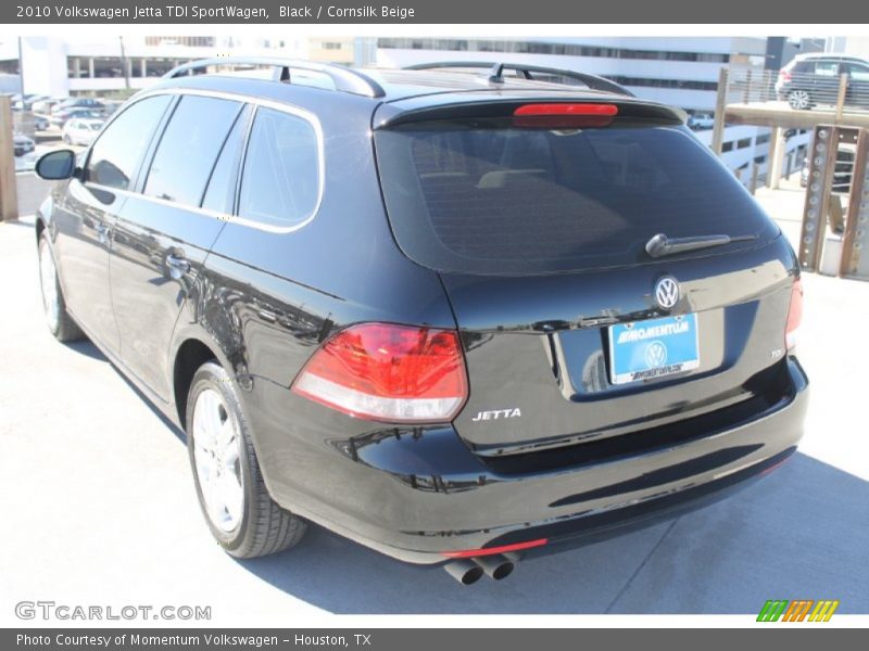Black / Cornsilk Beige 2010 Volkswagen Jetta TDI SportWagen