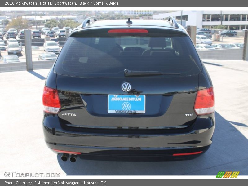 Black / Cornsilk Beige 2010 Volkswagen Jetta TDI SportWagen