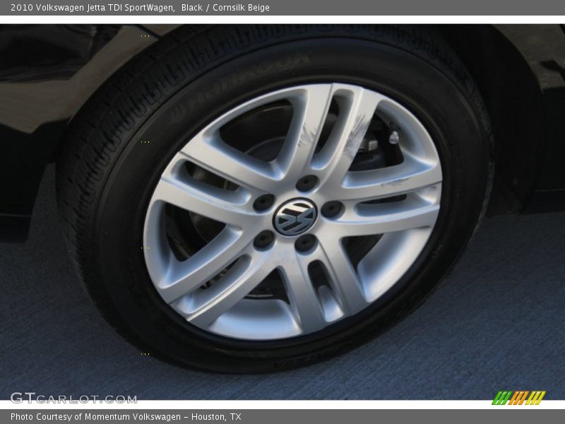 Black / Cornsilk Beige 2010 Volkswagen Jetta TDI SportWagen