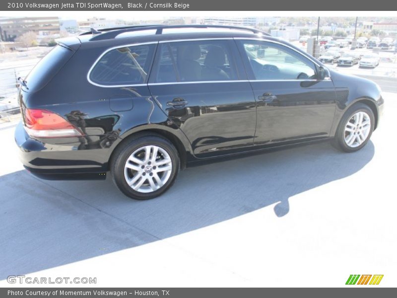 Black / Cornsilk Beige 2010 Volkswagen Jetta TDI SportWagen