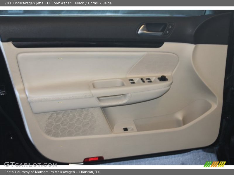 Black / Cornsilk Beige 2010 Volkswagen Jetta TDI SportWagen