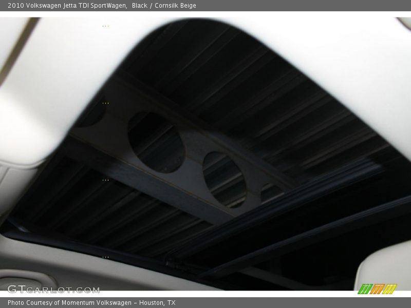 Black / Cornsilk Beige 2010 Volkswagen Jetta TDI SportWagen