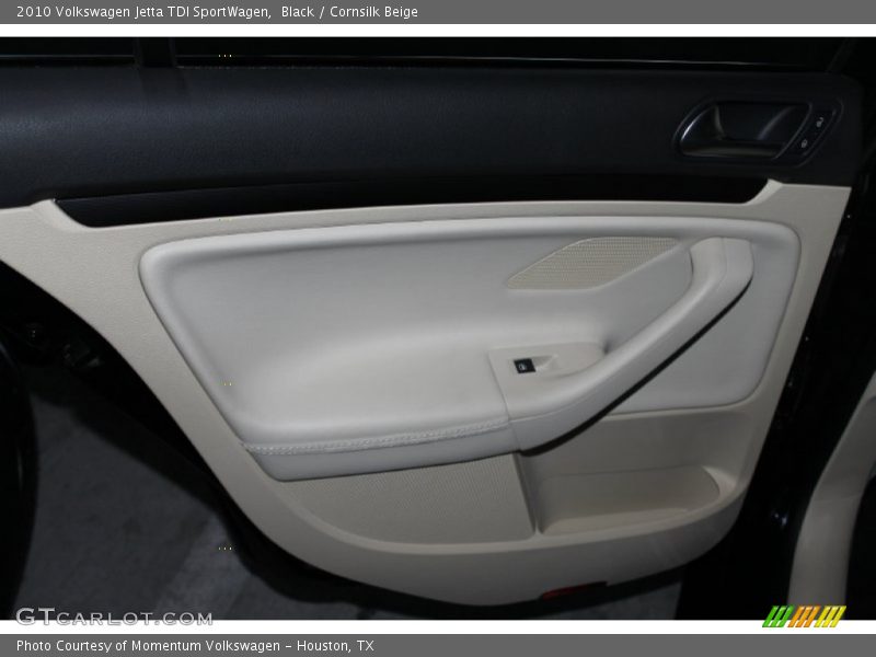 Black / Cornsilk Beige 2010 Volkswagen Jetta TDI SportWagen