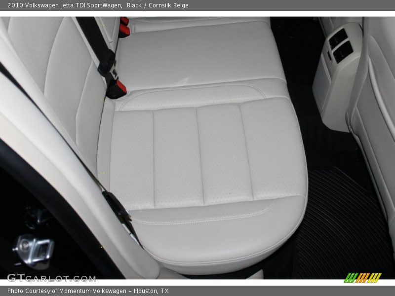 Black / Cornsilk Beige 2010 Volkswagen Jetta TDI SportWagen