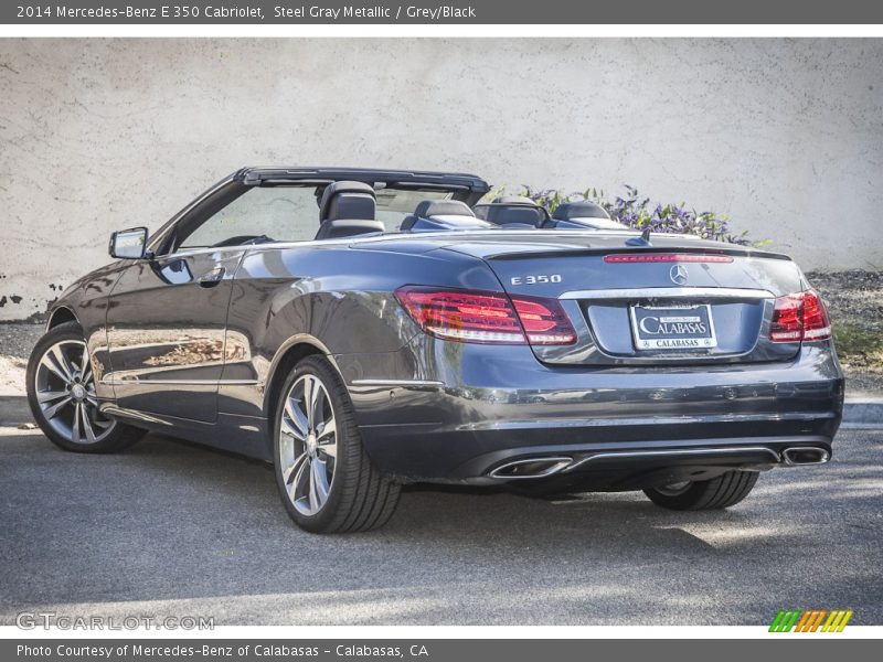 Steel Gray Metallic / Grey/Black 2014 Mercedes-Benz E 350 Cabriolet