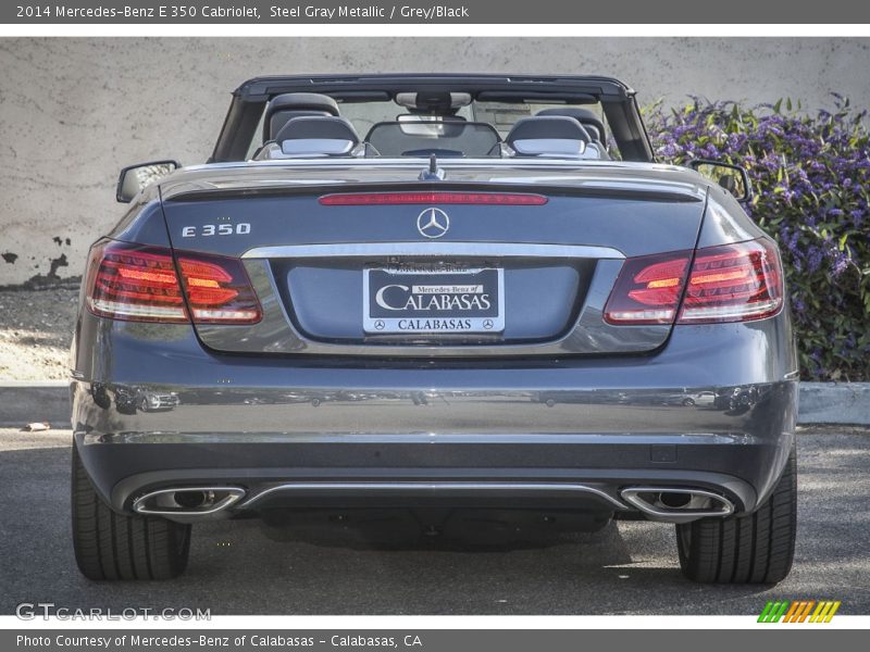 Steel Gray Metallic / Grey/Black 2014 Mercedes-Benz E 350 Cabriolet