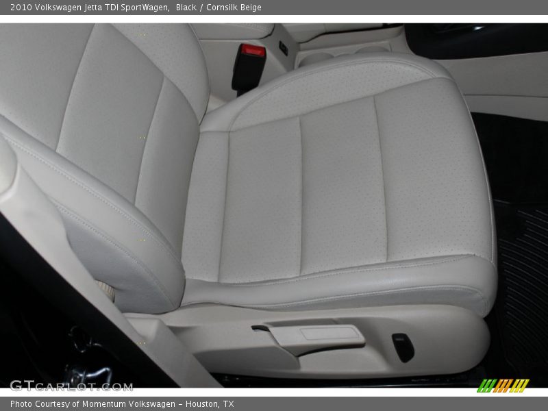 Black / Cornsilk Beige 2010 Volkswagen Jetta TDI SportWagen