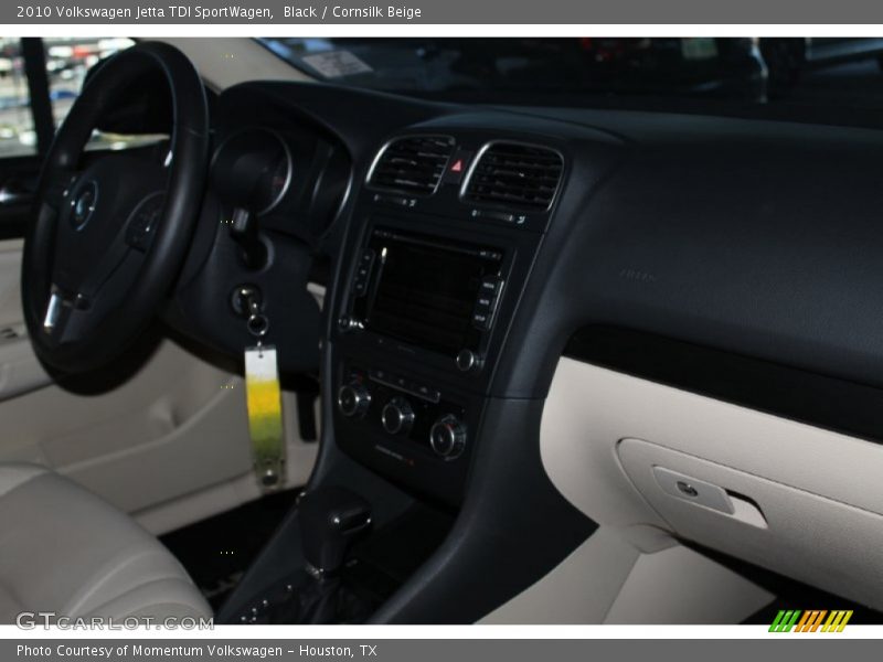Black / Cornsilk Beige 2010 Volkswagen Jetta TDI SportWagen