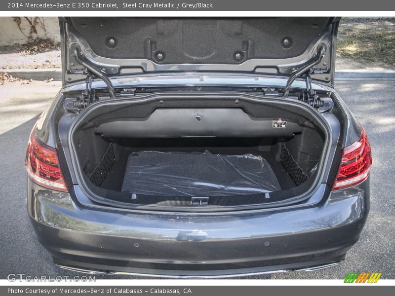 Steel Gray Metallic / Grey/Black 2014 Mercedes-Benz E 350 Cabriolet