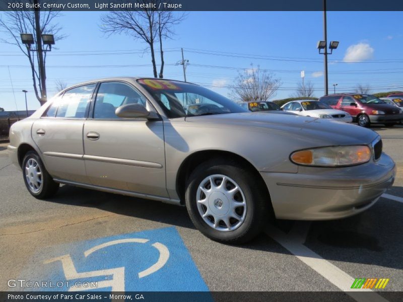 Light Sandrift Metallic / Taupe 2003 Buick Century Custom