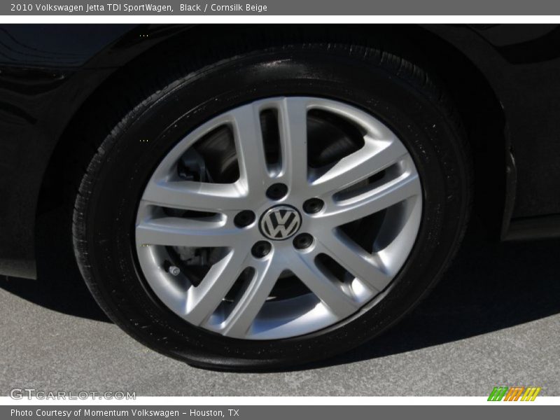 Black / Cornsilk Beige 2010 Volkswagen Jetta TDI SportWagen