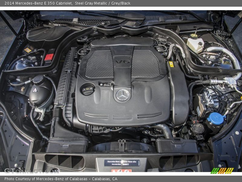 Steel Gray Metallic / Grey/Black 2014 Mercedes-Benz E 350 Cabriolet