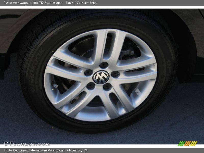 Black / Cornsilk Beige 2010 Volkswagen Jetta TDI SportWagen