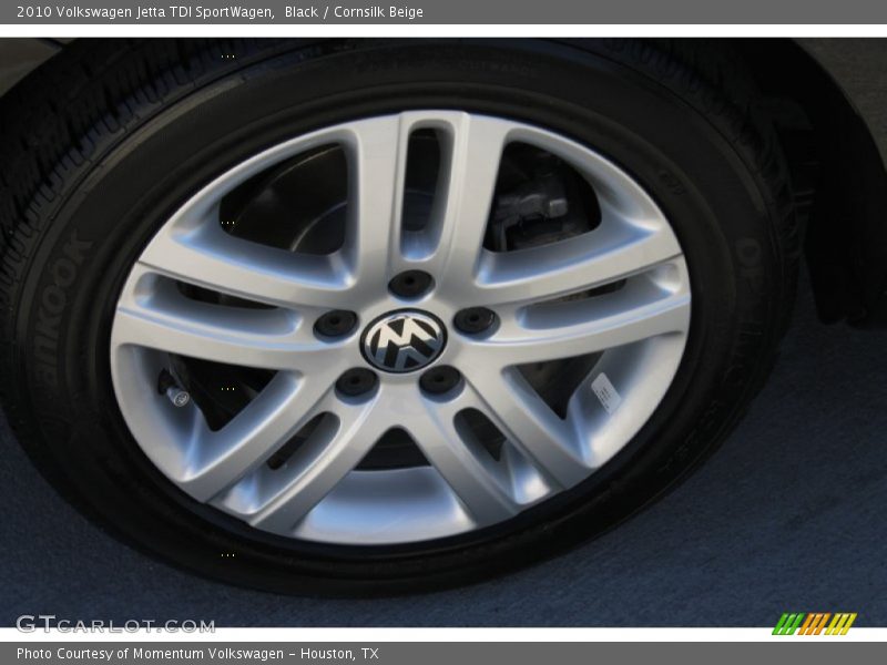 Black / Cornsilk Beige 2010 Volkswagen Jetta TDI SportWagen