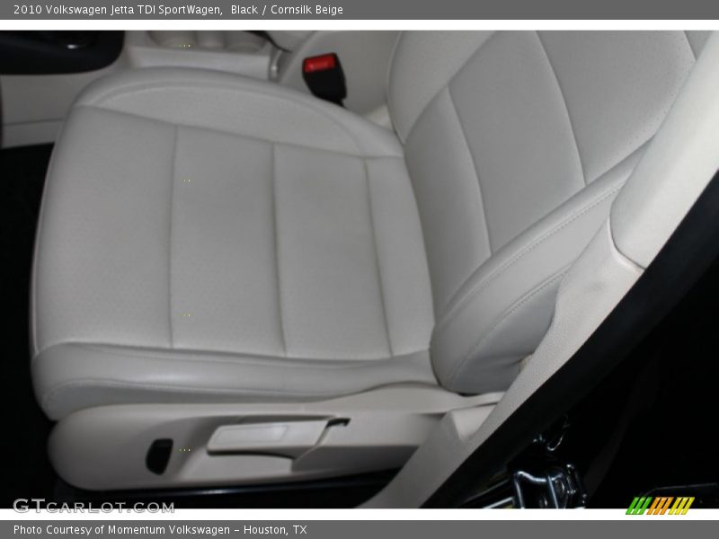 Black / Cornsilk Beige 2010 Volkswagen Jetta TDI SportWagen