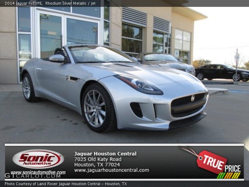 Rhodium Silver Metallic / Jet 2014 Jaguar F-TYPE