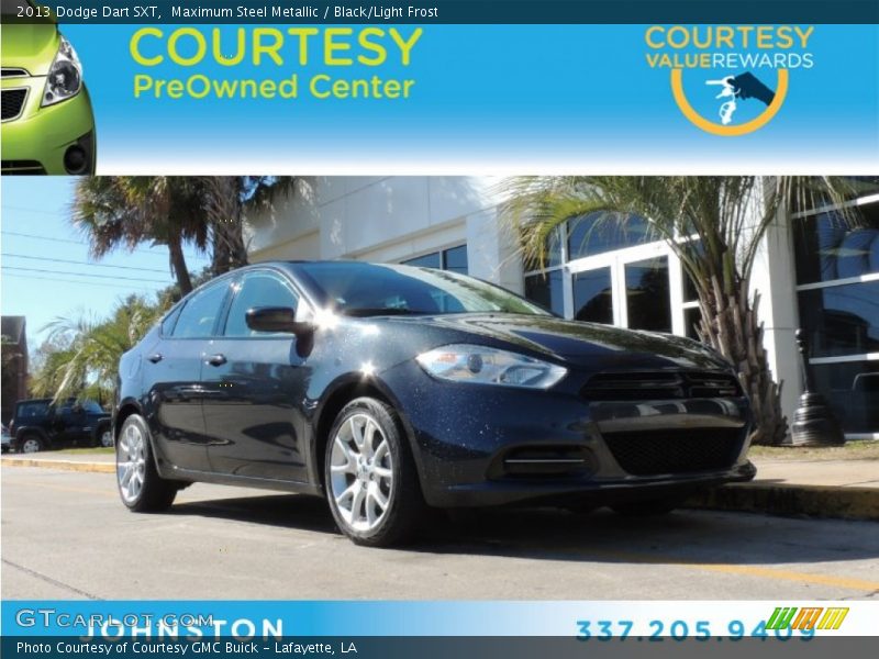 Maximum Steel Metallic / Black/Light Frost 2013 Dodge Dart SXT
