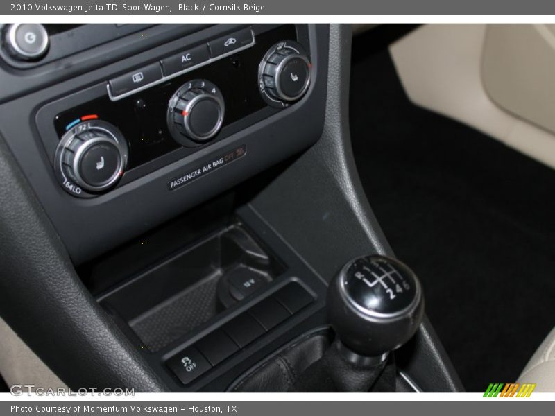 Black / Cornsilk Beige 2010 Volkswagen Jetta TDI SportWagen