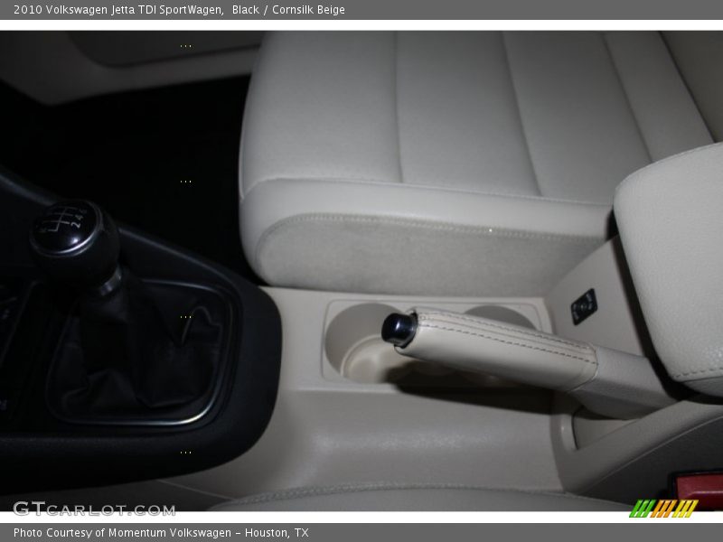 Black / Cornsilk Beige 2010 Volkswagen Jetta TDI SportWagen