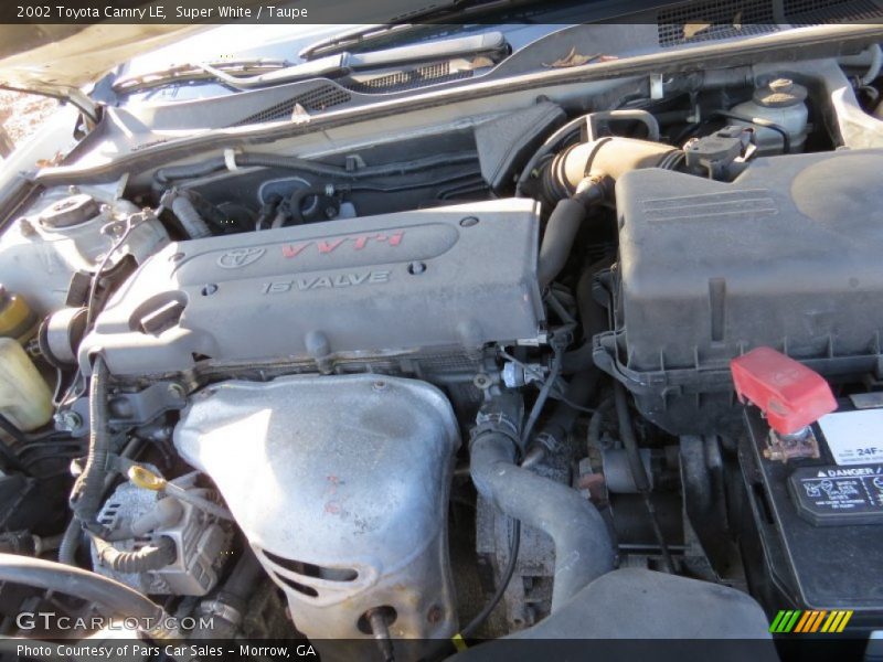 Super White / Taupe 2002 Toyota Camry LE