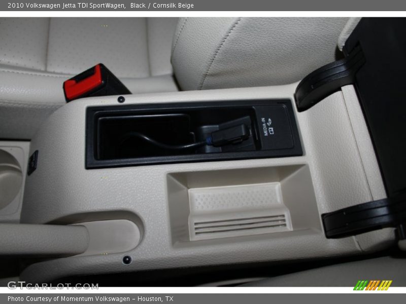 Black / Cornsilk Beige 2010 Volkswagen Jetta TDI SportWagen