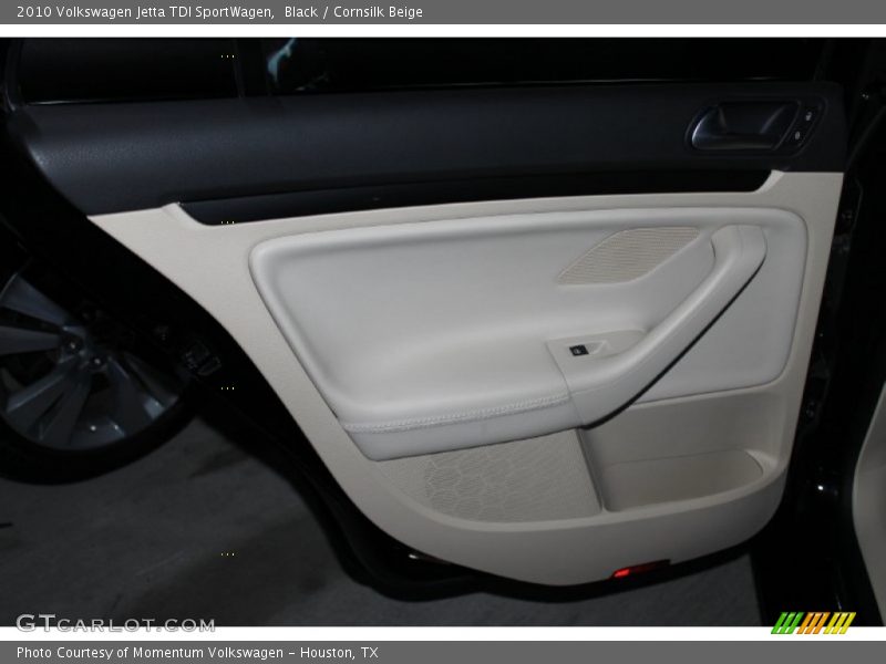 Black / Cornsilk Beige 2010 Volkswagen Jetta TDI SportWagen