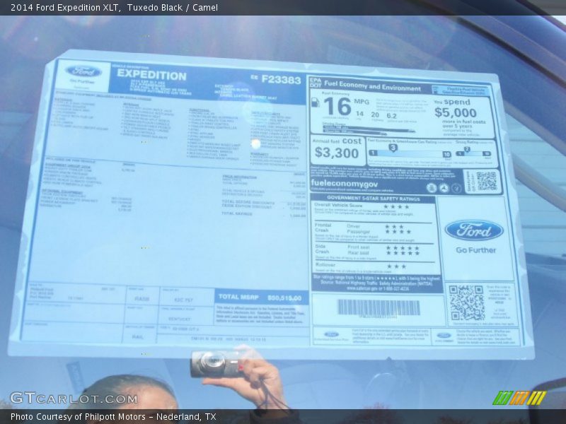 Tuxedo Black / Camel 2014 Ford Expedition XLT