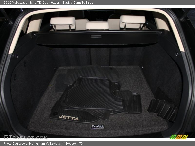 Black / Cornsilk Beige 2010 Volkswagen Jetta TDI SportWagen