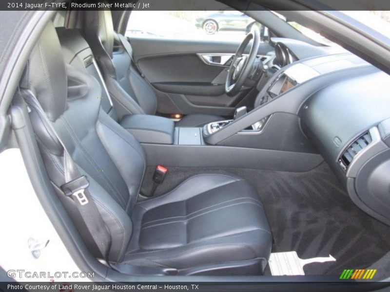 Rhodium Silver Metallic / Jet 2014 Jaguar F-TYPE