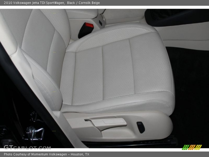Black / Cornsilk Beige 2010 Volkswagen Jetta TDI SportWagen