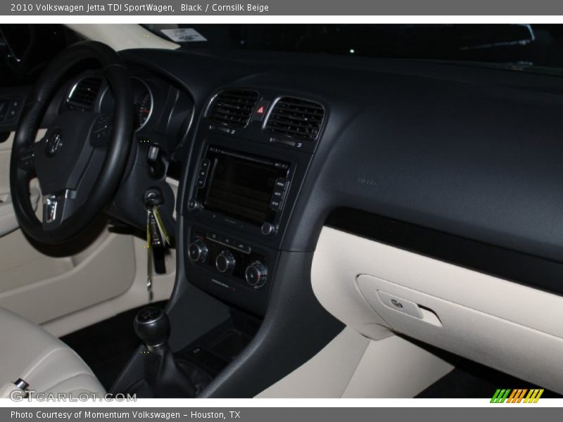 Black / Cornsilk Beige 2010 Volkswagen Jetta TDI SportWagen