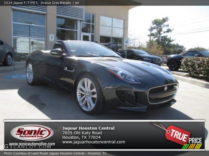 Stratus Grey Metallic / Jet 2014 Jaguar F-TYPE S