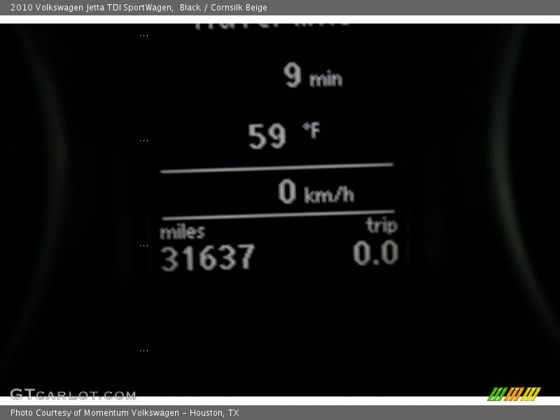 Black / Cornsilk Beige 2010 Volkswagen Jetta TDI SportWagen