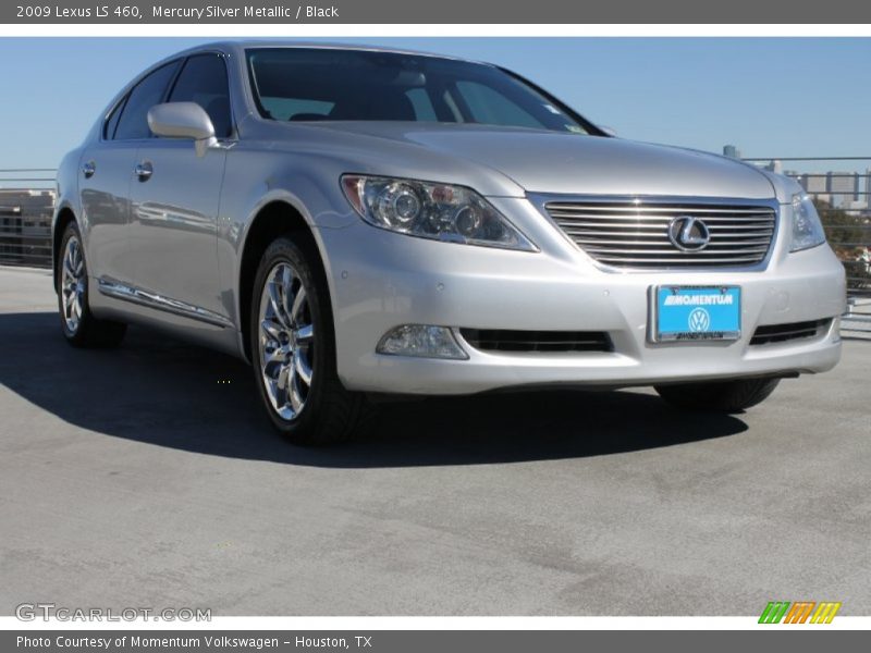 Mercury Silver Metallic / Black 2009 Lexus LS 460