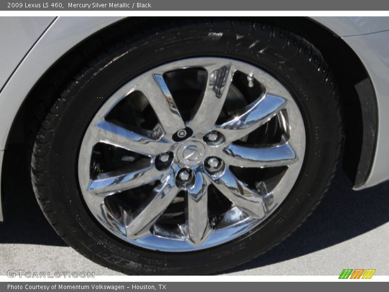 Mercury Silver Metallic / Black 2009 Lexus LS 460