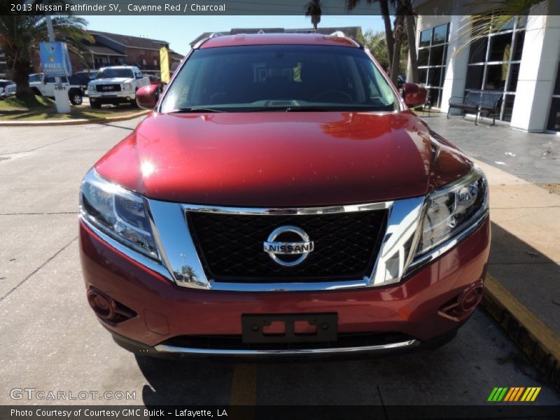 Cayenne Red / Charcoal 2013 Nissan Pathfinder SV