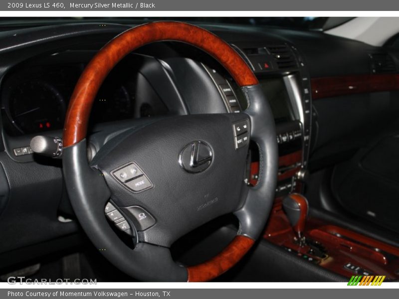 Mercury Silver Metallic / Black 2009 Lexus LS 460